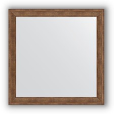 Mirror in the baguette frame - dry reed 51 mm, 63 x 63 cm, evoForm