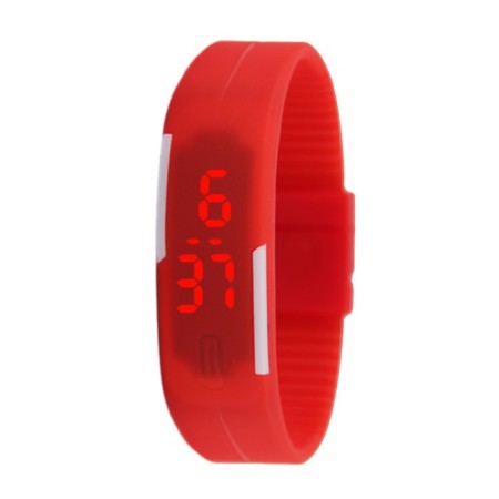 Watch of Electronic Skyer, L-25 cm, fastener, red