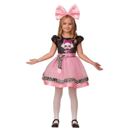 Carnival costume "Beautiful Diva", dress, rim with a bow, p. 32, height 122 cm