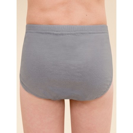 Panties for boys, height 122 cm, black color, gray, 3 pcs-10