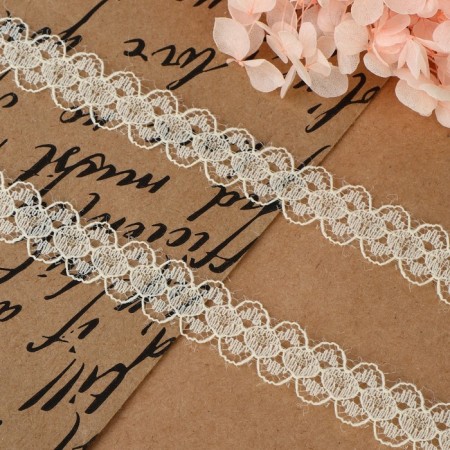Capricon lace, 15 mm × 10 ± 1 m, milk color-1