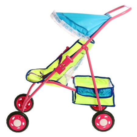 Puppet stroller # 5, lemon/blue color-1