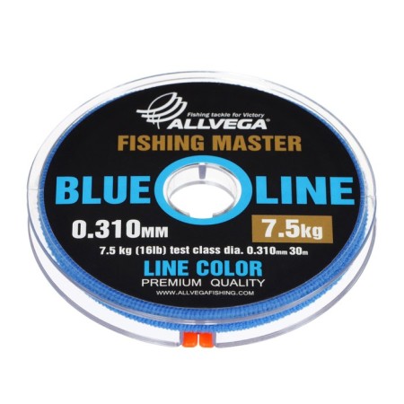 Monophile Fine Allvega Fishing Master, diameter 0.310 mm, test 7.5 kg, 30 m, blue
