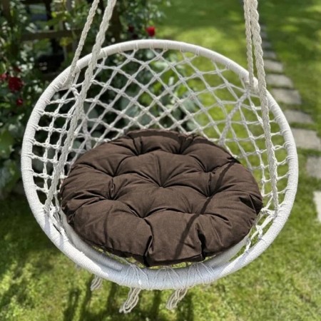 Billy swing pillow, diameter 60 cm, brown color-1