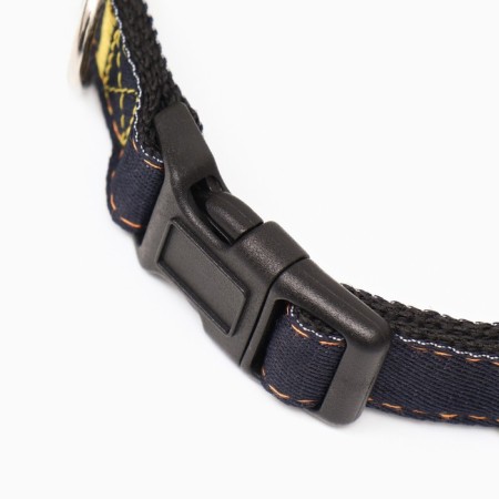 Collar "jeans", black lining, width 2 cm-2