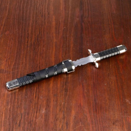 Dagger, handle and scabbard with ribs, 29.5 cm-2