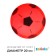 Children's ball zabiaka "Football", D = 20 cm, 50 g, color mix
