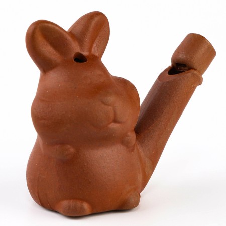 Ceramic "Bunny" whistle, for a painting 3.3 × 6.3 × 6.2 cm-3