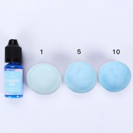 Paint (pigment) for wax "fluorescent blue" 10 ml