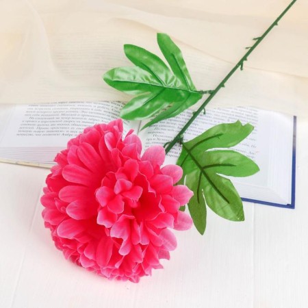 Artificial flowers "Peony" D-16 cm 47 cm, pink