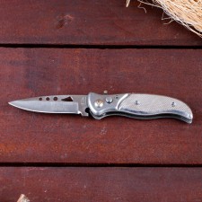 Folding “snake” knife, automatic, curly handle
