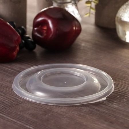 The plastic disposable lid to the container "Pad" pr-M-CR, transparent, 540 pcs/unns.-2