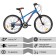 Bicycle 24 "Foxx Aztec, Blue color, p. 14"
