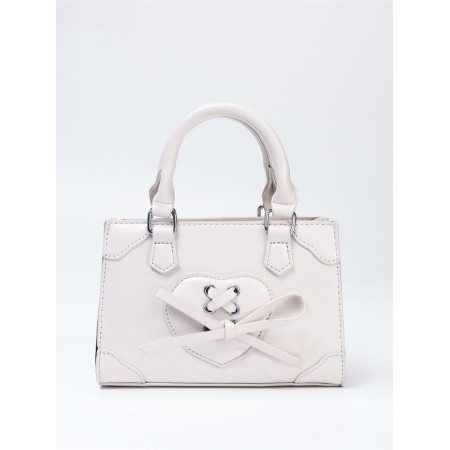 Female bag, 20*8*14, lightning departure, belt lengths, white-2
