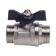 Ballic Aqualink, Pn 50, external/outer thread 3/4, "butterfly, nickel.