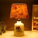 The table lamp with lampshade "Paris with Flower" bottle E14 40W 20x20x33 cm Risalux