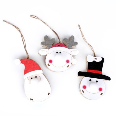 Light decor with the suspension "New Year" 9 cm, mix-5