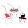 Light decor with the suspension "New Year" 9 cm, mix