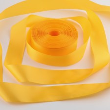 Satin tape, 50 mm × 100 ± 1 m, yellow color