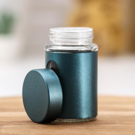 Glass capacity for spices "Style", 100 ml, 4.5 × 8 cm, turquoise color-5