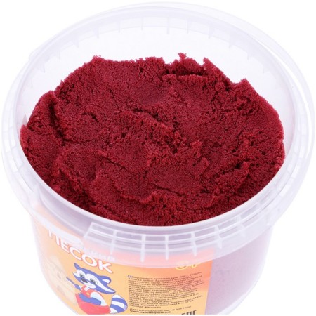 Sand for modeling "Magic sand", raspberry, 500 g, 2 forms.-4