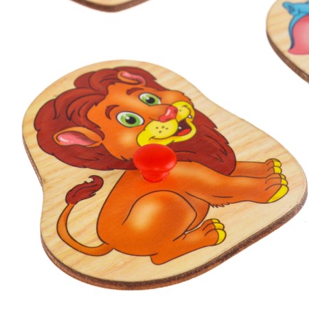 Frame - liner "Learning animals", 5 elements-5