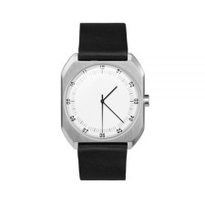 Men's watch, 4 x 4 cm, black strap