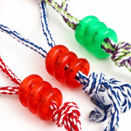 Toy training cable "carousel", 145 gr, mix of flowers-3