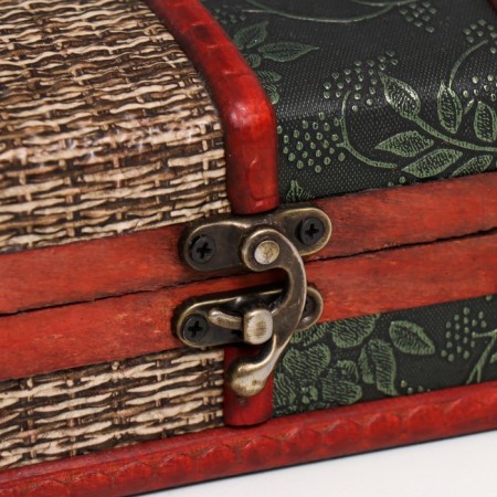 Casket Wood Elevated "curls and mesh" chest mix 8x13x9 cm-1