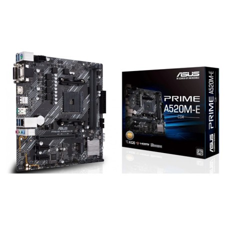 The ASUS Prime A520M-E/CSM SOC-am4 AMD A520 2XDDR4 MATX AC`97 8ch (7.1) GBLAN 1070403-6