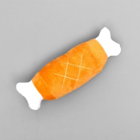 Dog toy "Soft Bone" with a squeak, 19 cm, orange-1