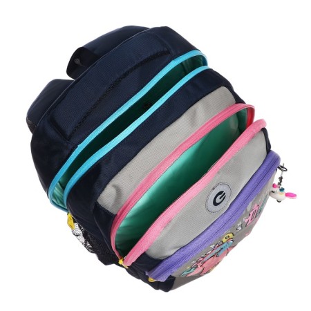 School backpack, 40 x 27 x 20 cm, Grizzly, ergonomic back, laptop department, blue-11