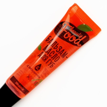 Lip balm with vitamin E, 18 ml, cherry aroma, Beauty Food-3