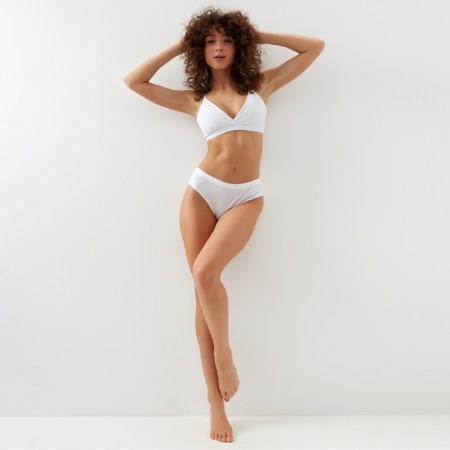 Female set (top, panties) color white, size 46-48-1