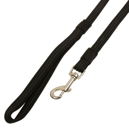 The leash zoonik is nylon with latex thread, 2 m x 1.5 cm, black-1