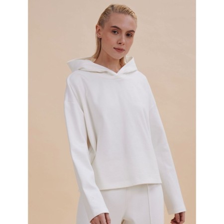 Feminine hoodies, size l, white color-1