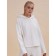 Feminine hoodies, size l, white color