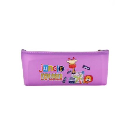 School Penal on lightning animals lilac-1