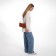 Female bag Textura, small size, brown color