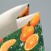 A package without handles “Dreams will surely come true”, tangerines, 10 x 19.5 x 7 cm, New Year