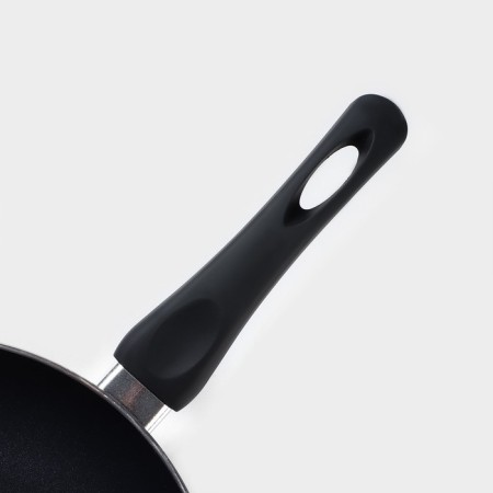 Field frying pan Basic, D = 26 cm, plastic handle, anti -stick coating, induction, black color-2