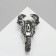 Brooch "Scorpio", colored in gray metal