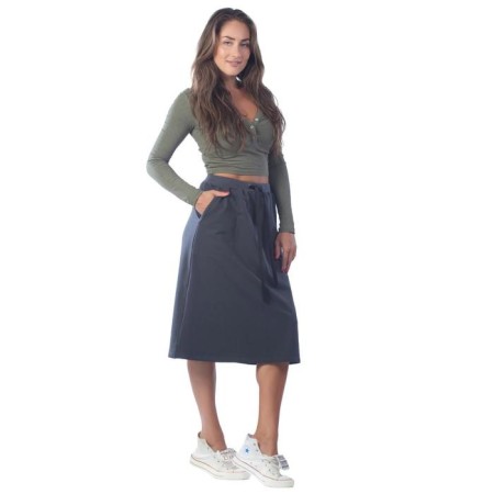 Women's skirt, size 44, gray color-2