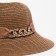 Women's hat with a minku chain color brown, size 56-58