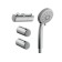 Shower headset Cersanit Vibe A63067 Strak, watering can 3 modes, hose 150 metal