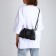 Youth bag with zipper, black color