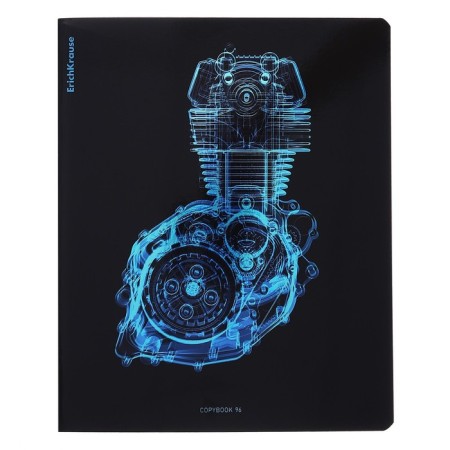 A notebook of 96 sheets in the Erichkrause "X-Ray in detail", holographic lamination, an offset block 100%, mix-9