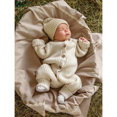 Cap with lapel Children's Amarobaby Pure Love Tot, Size 40-42 cm, Milk color-3