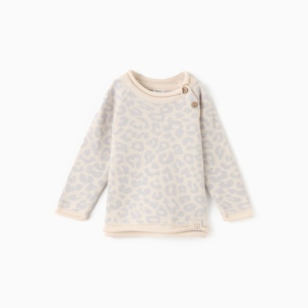 Jumper knitted baby i LEO Baby Height 86-92 cm, gray