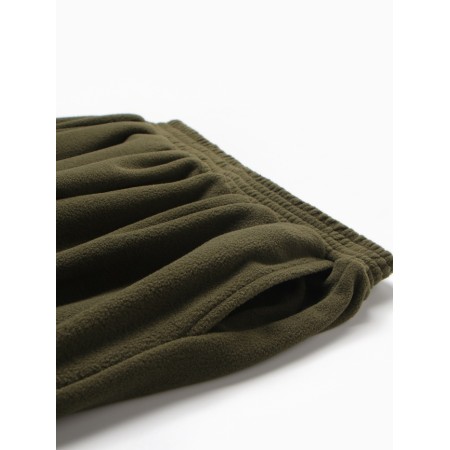 Брюки для девочки MINAKU: Fleece Soft, цвет хаки, рост 158 см-1